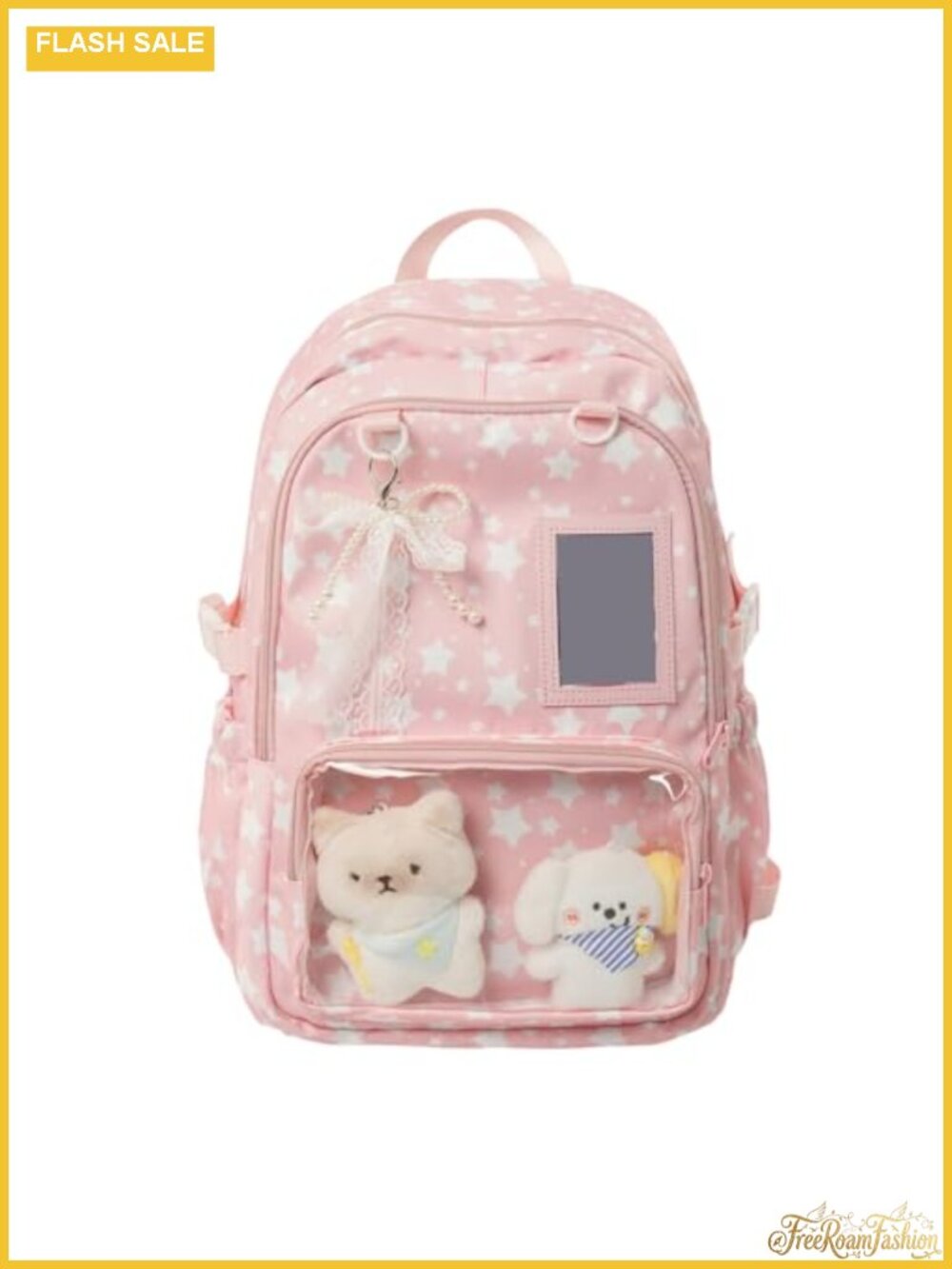 Kawaii Ita Backpack with Clear Window Large Capacity Women's Fashion Backpack